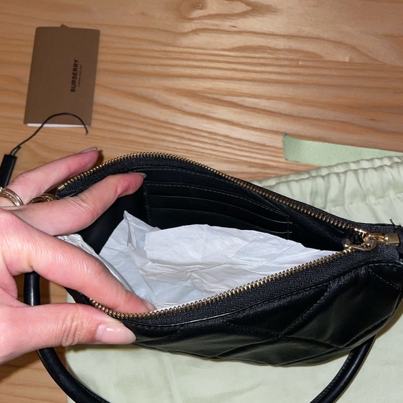 Burberry Black Quilted Mini Olympia Bag - Picture 6 of 7